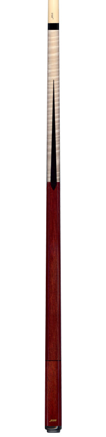 Joss Natural Curly Maple and Bloodwood No Wrap Pool Cue - JC10-04B