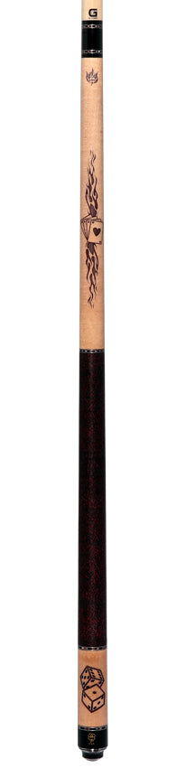 McDermott Wildfire Gambler Cue of the Month with G-Core Shaft