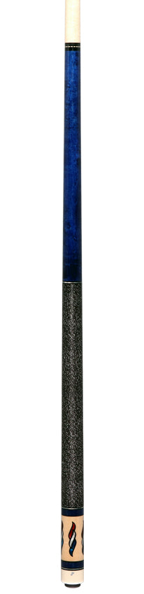 J Pechauer JP05T JP T Series Pool Cue - Blue-Stained Maple with Linen Wrap