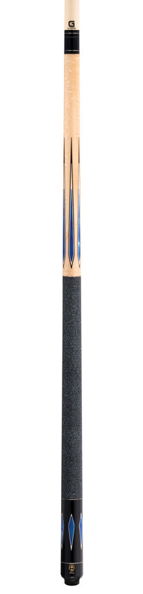 McDermott G324 G Series Pool Cue - Birdseye Maple with Blue Pearl Points and Irish Linen Wrap