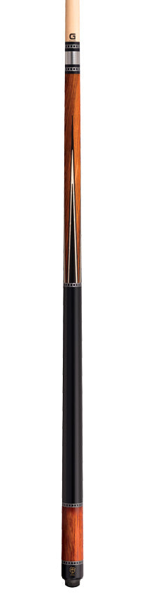 McDermott MCD50D 50th Anniversary Series Pool Cue - Cocobolo and Ebony Points with G-Core Shaft and Commemorative 1x1 Case