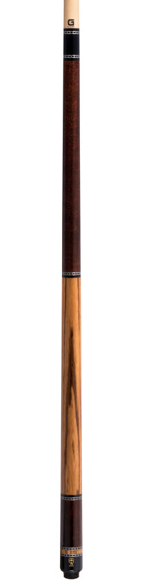 McDermott G437 G Series No Wrap Pool Cue - Dark English Michigan Maple with Zebrawood