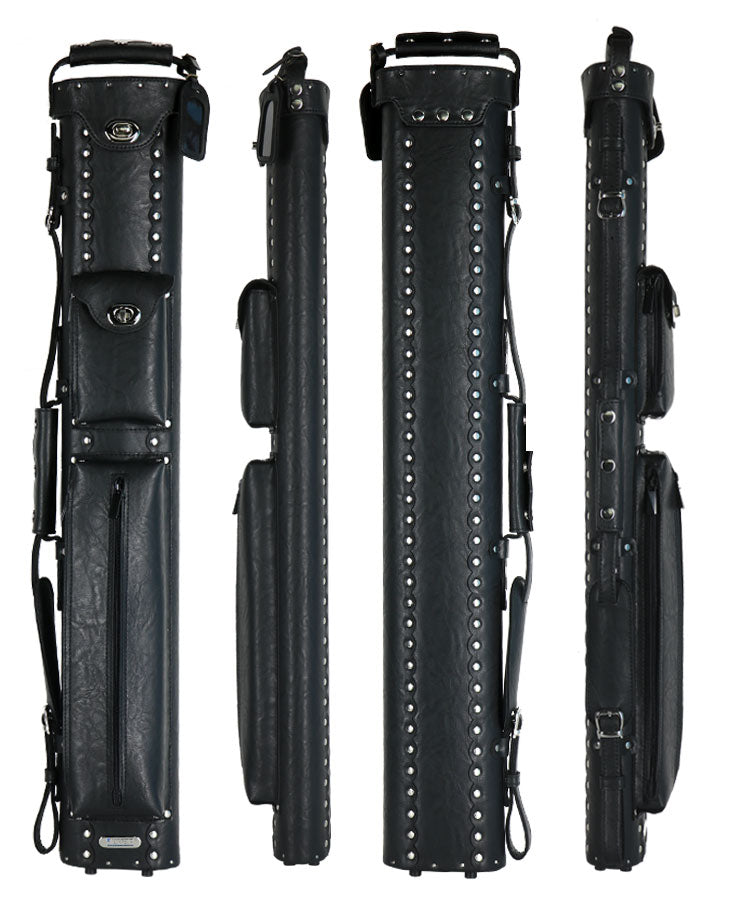 Instroke Vinyl Cowboy Series 2x3 Pool Cue Case - Black