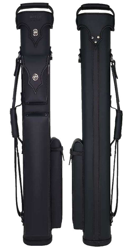 Holly Monochrome Series Hard Cue Case - Stitched Black