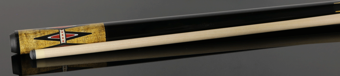 Meucci Century Series 2105NATNBBKP Pool Cue - 21st Century 5 Natural - No Bands - Black Wrap with Pro Shaft