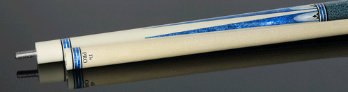 Meucci Ultra Piston UP-3 Pool Cue - German Elforyn and Metallic Blue Points with Pro Shaft - 4