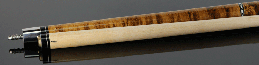 Schon STL1 Full Dark Stained Birdseye Maple Pool Cue - STL1SPBEDS2