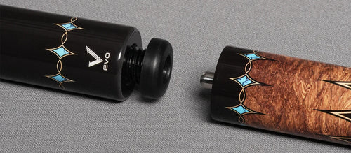 EVO Crystal Ember Vein No Wrap Pool Cue Maxbing Edition 7