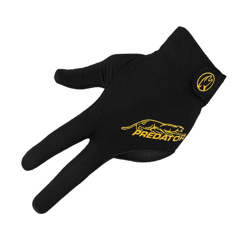 Predator Second Skin Closed Finger Left Hand Pool Cue Glove - Black/Yellow 1