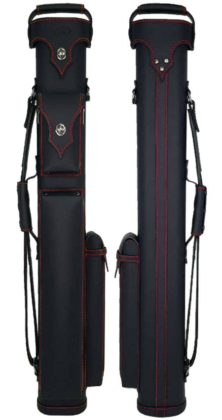 Holly Spectrum Series Pool Cue Case - Ruby Stitched 2