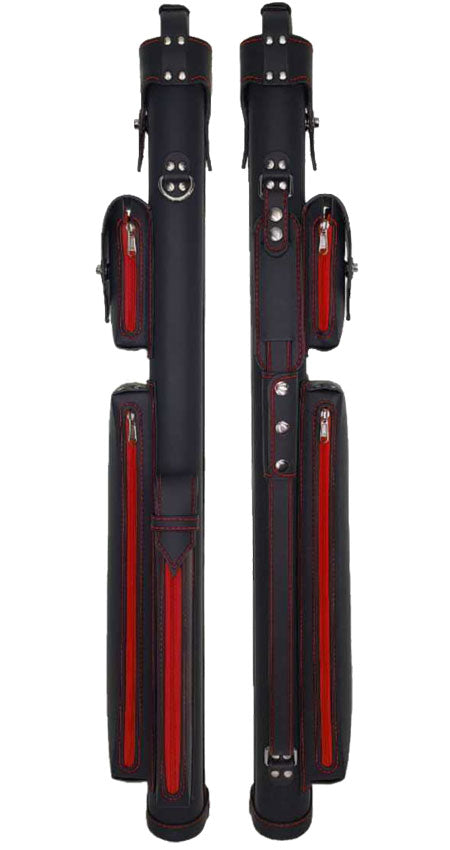 Holly Spectrum Series Pool Cue Case - Ruby Stitched