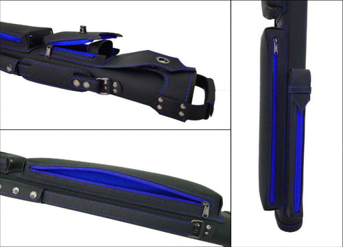 Holly Spectrum Series Pool Cue Case - Sapphire Stitched 2