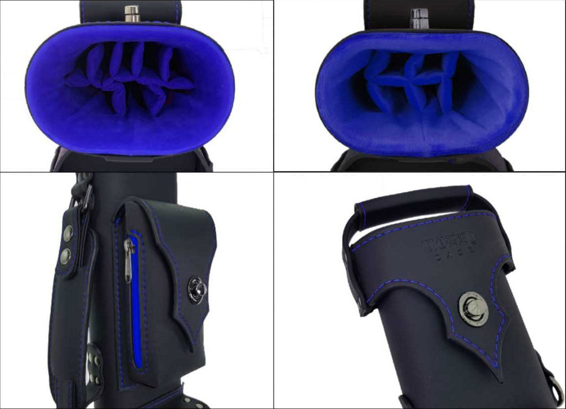 Holly Spectrum Series Hard Cue Case - Sapphire Stitched