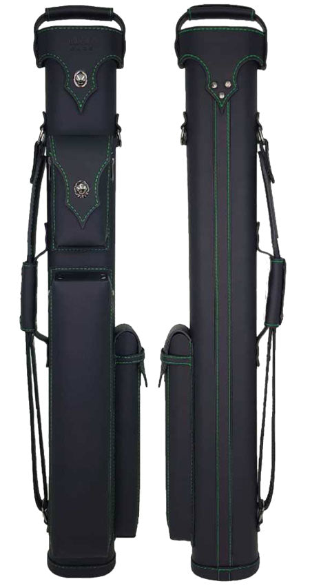 Holly Spectrum Series Pool Cue Case - Emerald Stitched 5