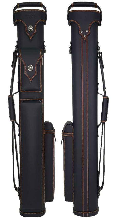 Holly Spectrum Series Pool Cue Case - Amber Stitched 2