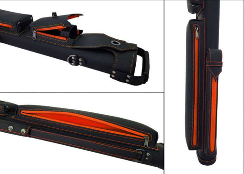 Holly Spectrum Series Pool Cue Case - Amber Stitched 3
