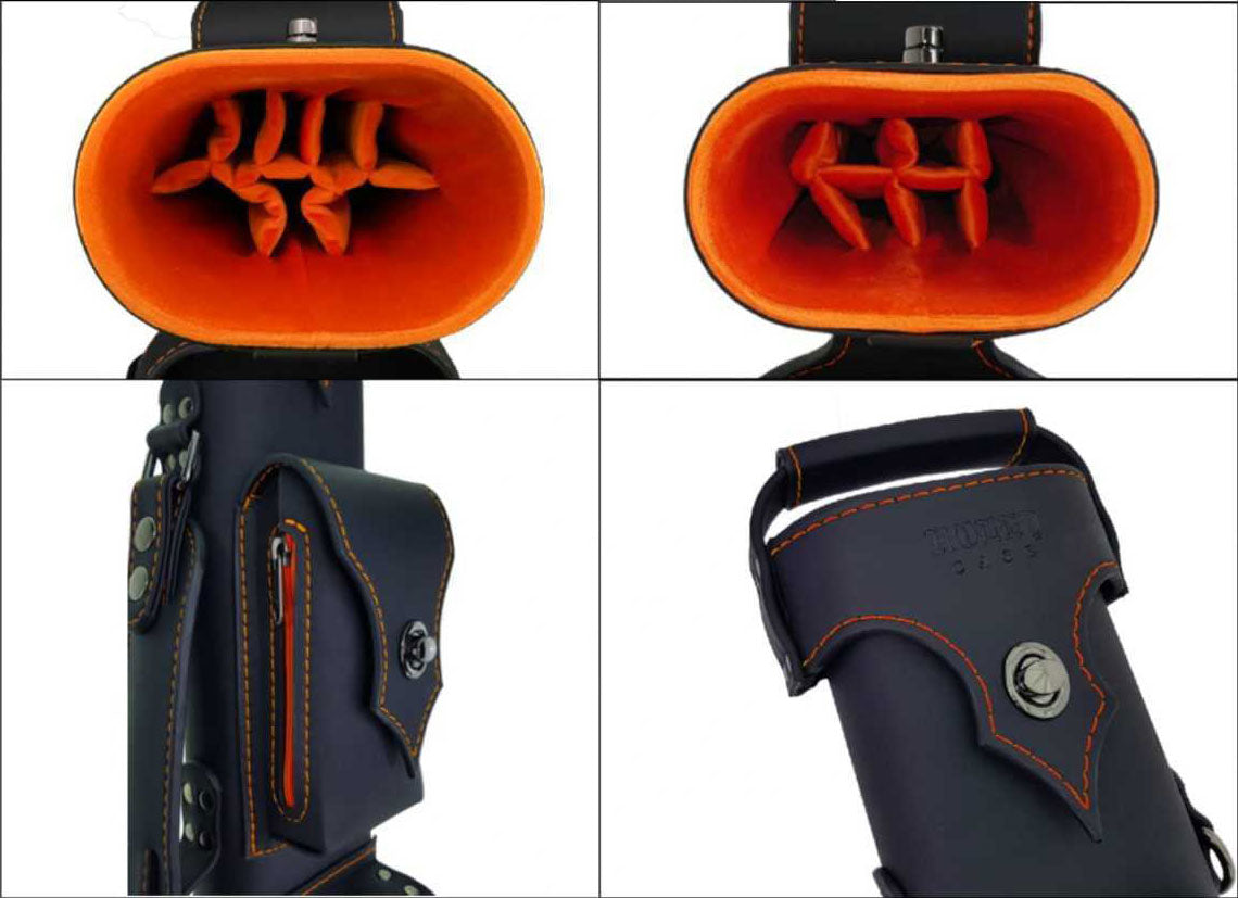 Holly Spectrum Series Hard Cue Case - Amber Stitched