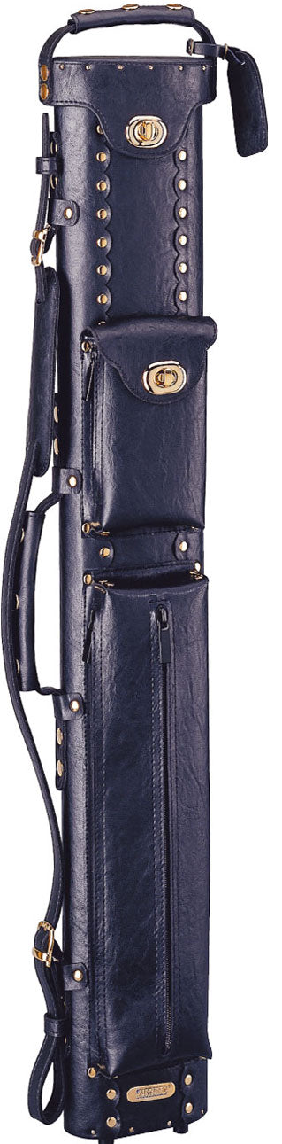 Instroke 2X2 Black Leather Cowboy Cue Case