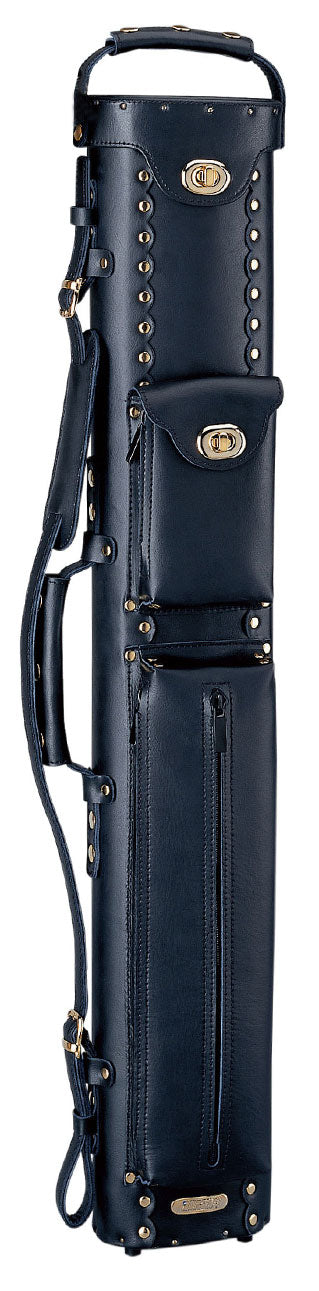 3X7 Instroke Black Leather Cowboy Cue Case