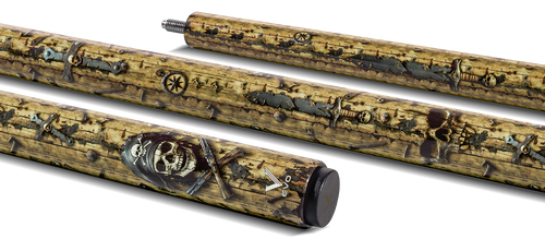 EVO Pirate Golden Plunder No Wrap Pool Cue 2