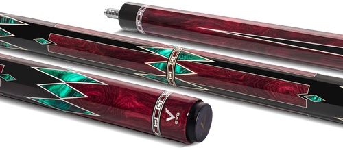 EVO MEG Crimson Jaw No Wrap Pool Cue 2