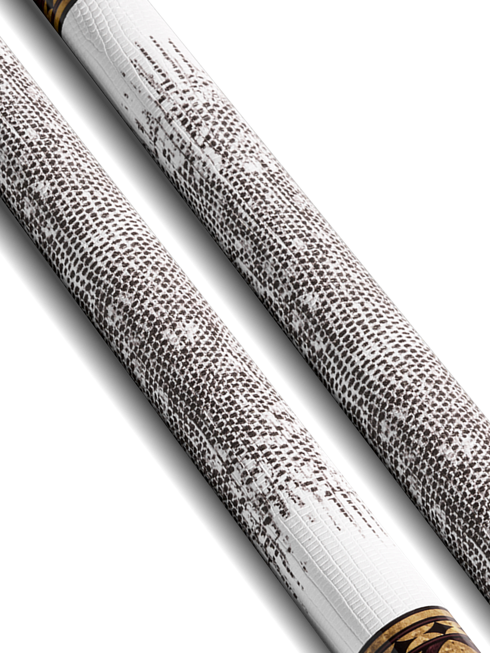 EVO Crown Royal Black Pool Cue with White Lizard Wrap