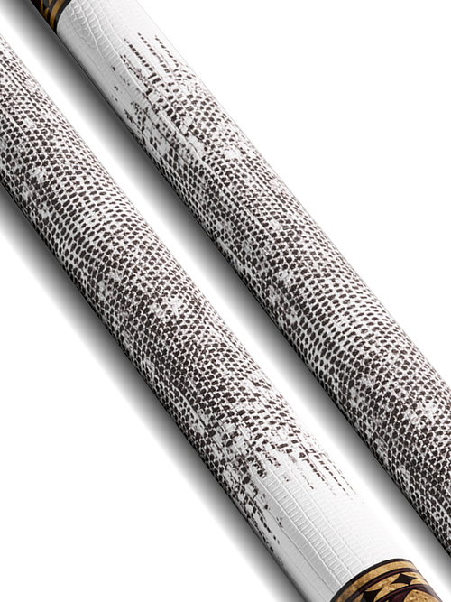 EVO Crown Royal Black Pool Cue with White Lizard Wrap 4