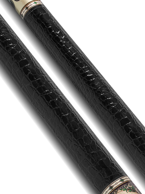 EVO Beast Emerald Cobra Leather Wrap Pool Cue 5