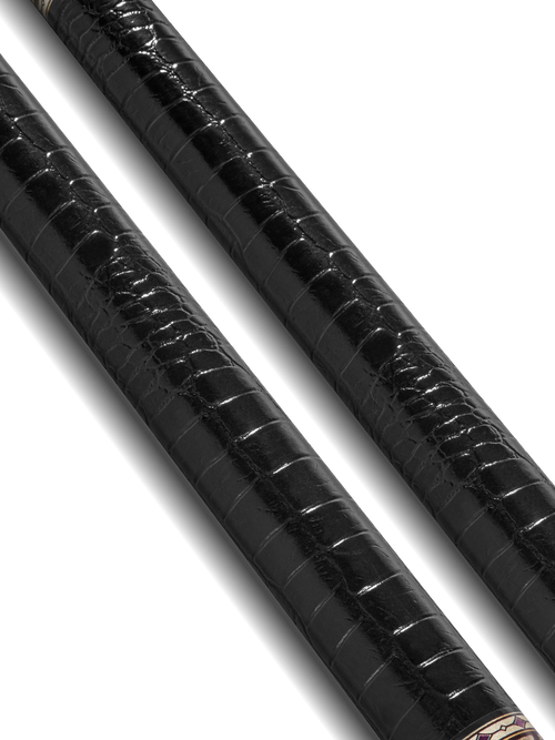 EVO Beast Amethyst Lion Leather Wrap Pool Cue 4