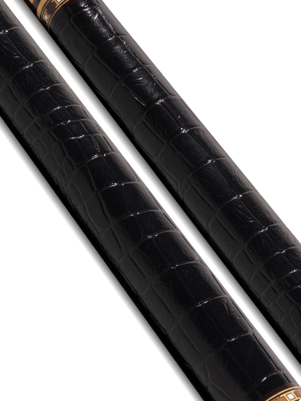 EVO Luna Golden Crest Leather Wrap Pool Cue