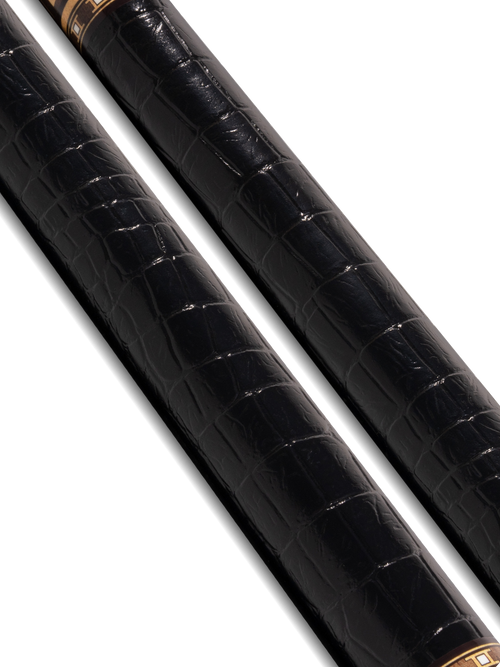 EVO Luna Golden Crest Leather Wrap Pool Cue 4