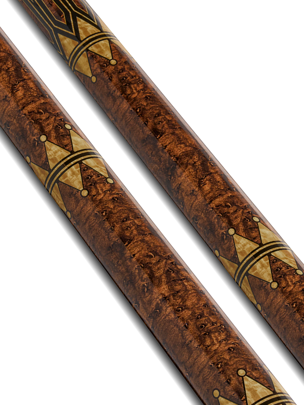 EVO Crystal Umber Crest No Wrap Pool Cue