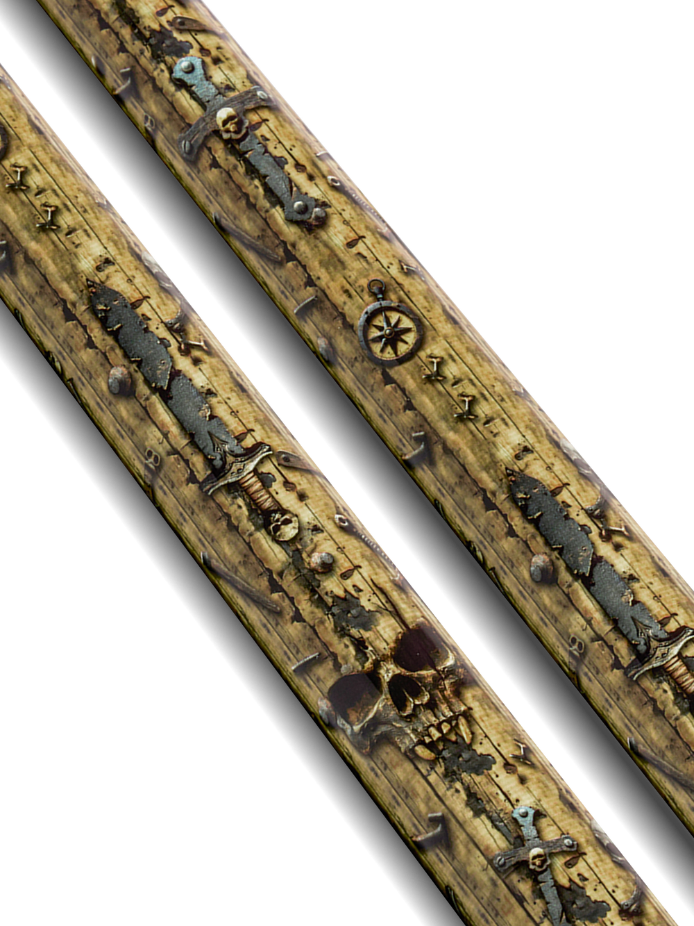 EVO Pirate Golden Plunder No Wrap Pool Cue