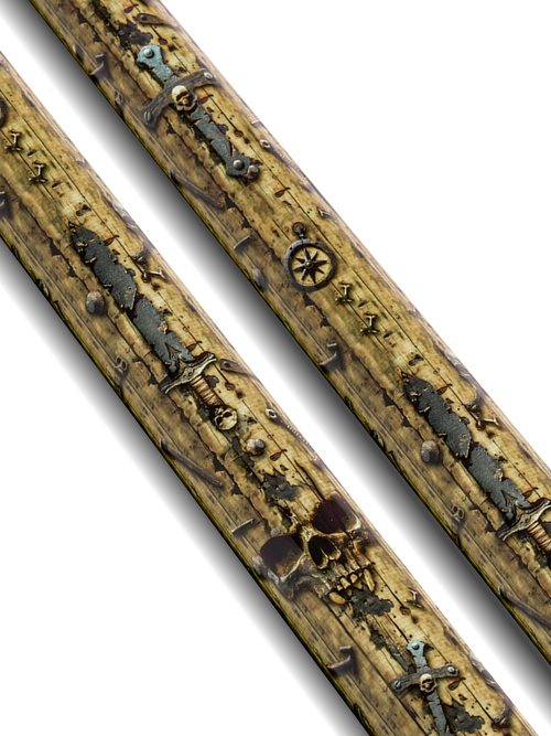 EVO Pirate Golden Plunder No Wrap Pool Cue 4