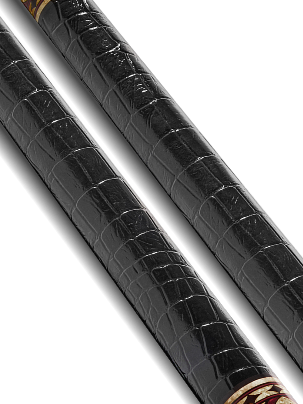 EVO Crown Royal Black Pool Cue with Black Crocodile Wrap