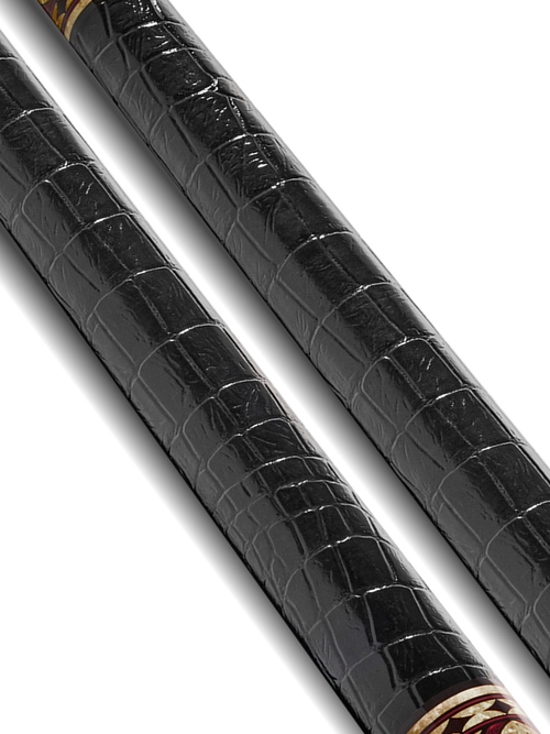 EVO Crown Royal Black Pool Cue with Black Crocodile Wrap 4