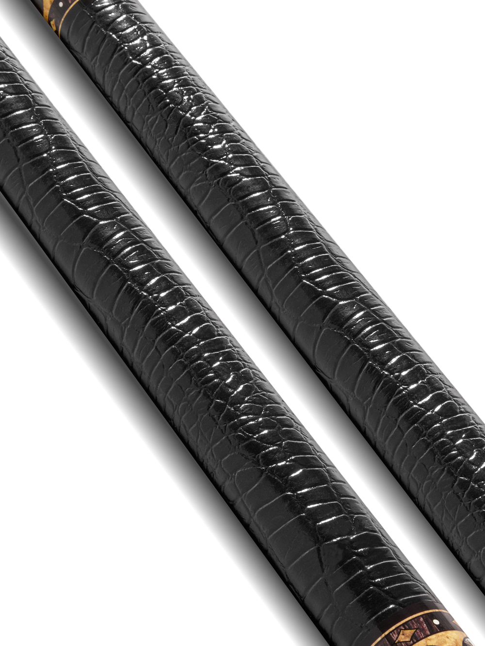 EVO Crown Ancient Oak Leather Wrap Pool Cue