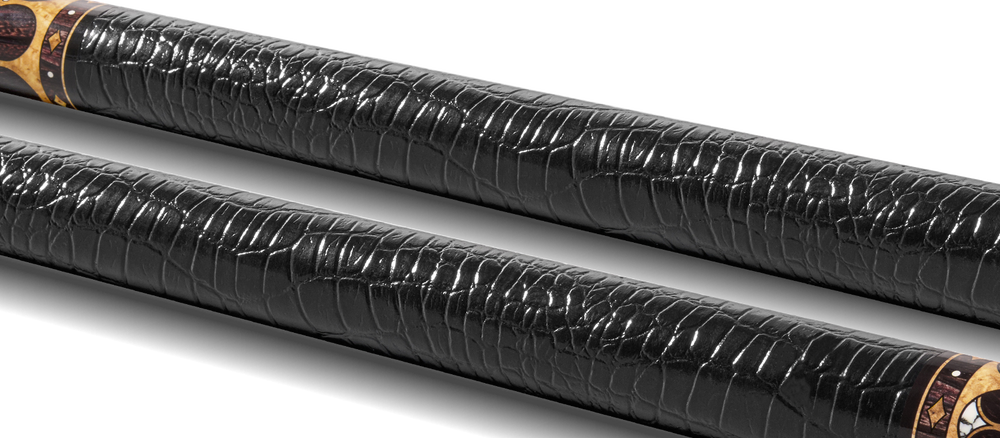 EVO Crown Ancient Oak Leather Wrap Pool Cue