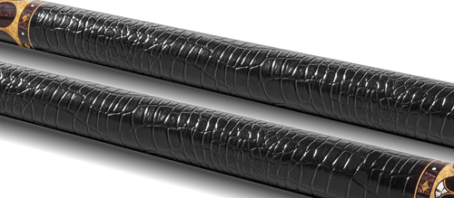 EVO Crown Ancient Oak Leather Wrap Pool Cue 3