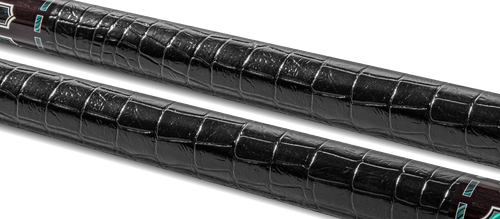 EVO Luna Malachite Eclipse Leather Wrap Pool Cue 3