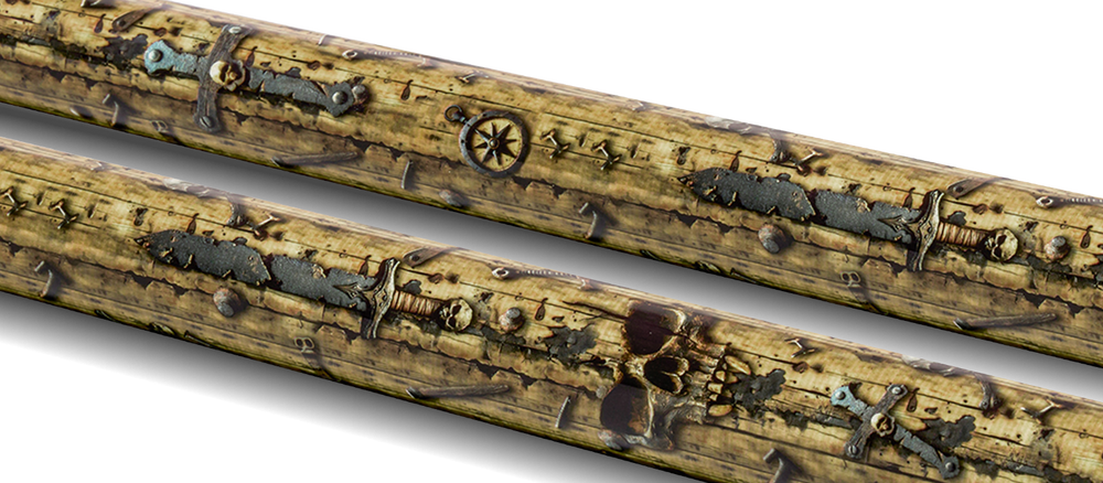 EVO Pirate Golden Plunder No Wrap Pool Cue