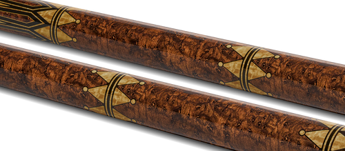 EVO Crystal Umber Crest No Wrap Pool Cue 3