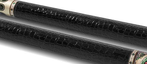 EVO Beast Emerald Cobra Leather Wrap Pool Cue 4