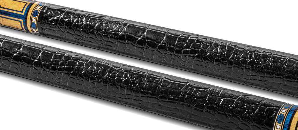 EVO Luna Sapphire Gate Leather Wrap Pool Cue