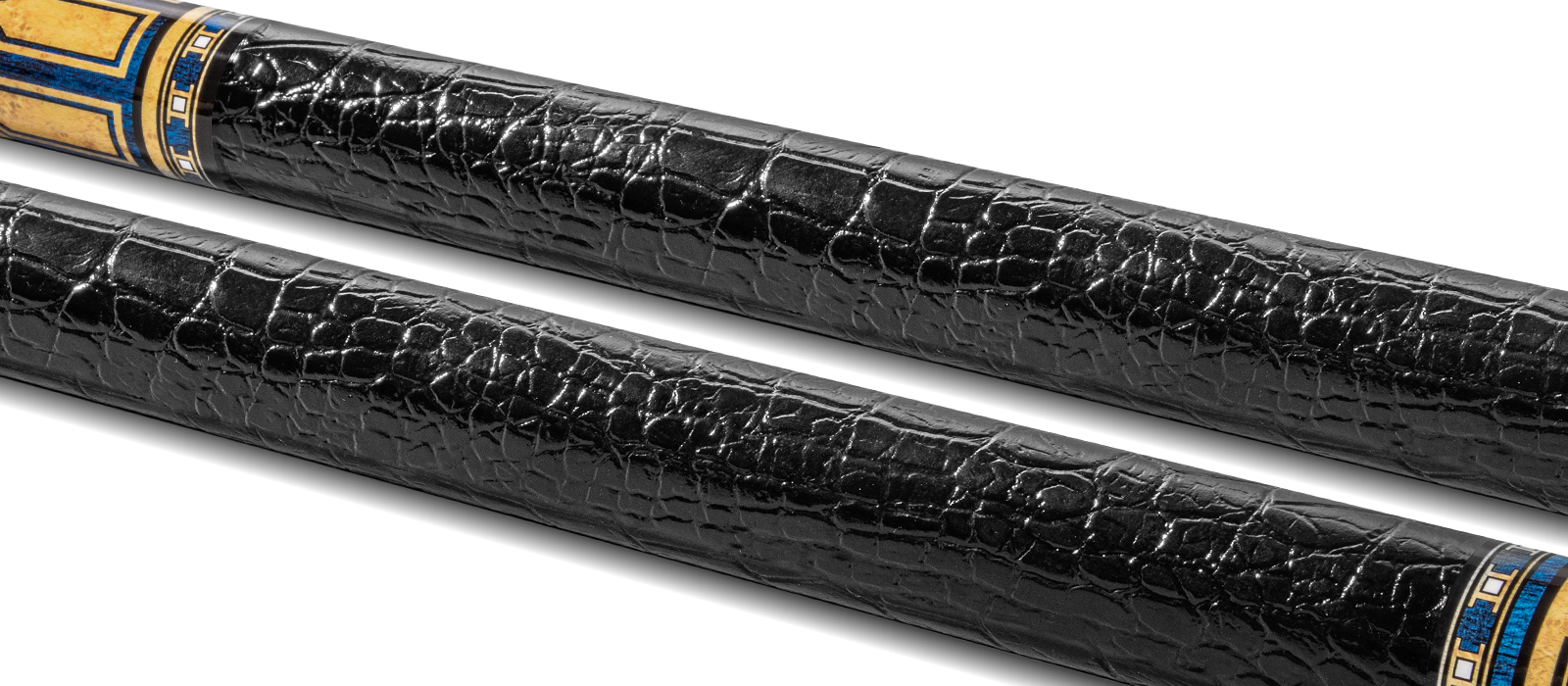 EVO Luna Sapphire Gate Leather Wrap Pool Cue