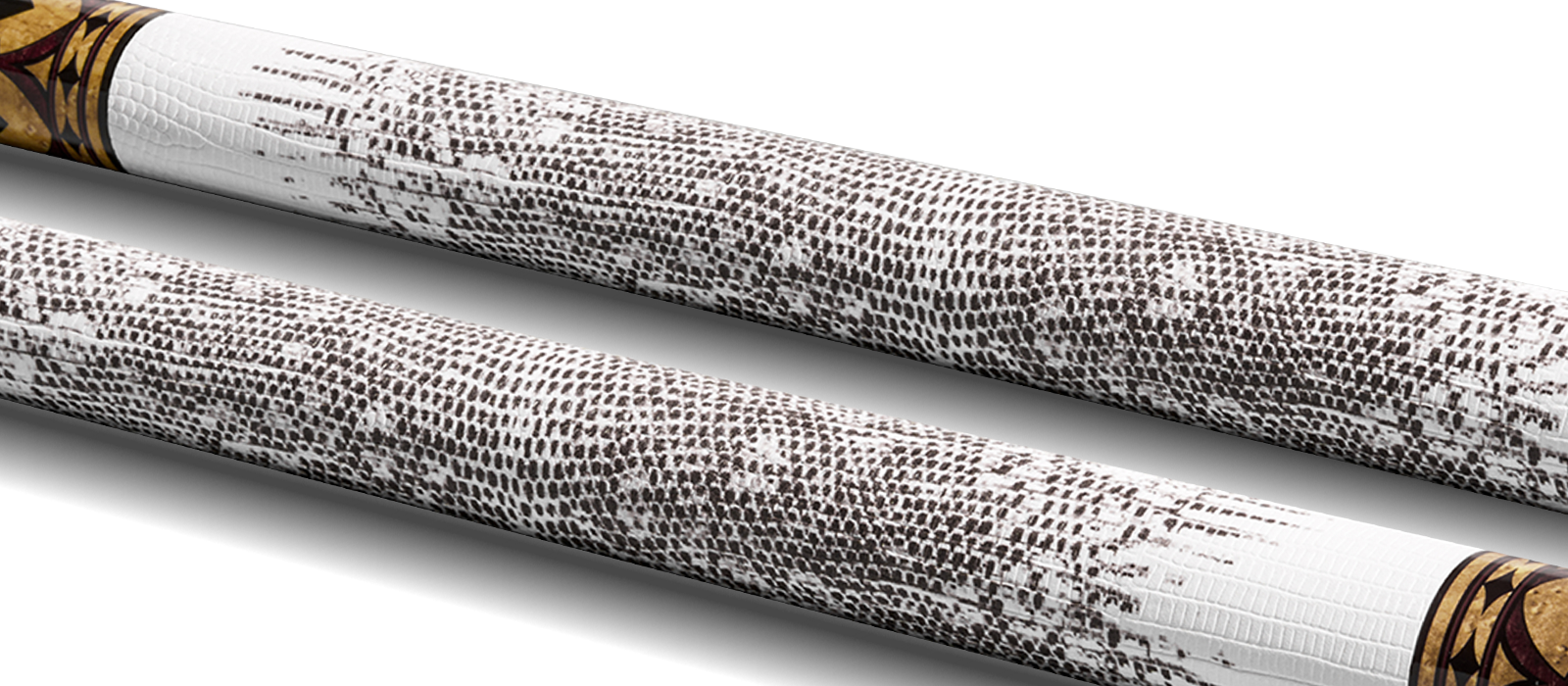 EVO Crown Royal Black Pool Cue with White Lizard Wrap