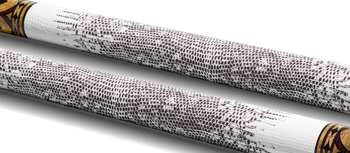 EVO Crown Royal Black Pool Cue with White Lizard Wrap 3