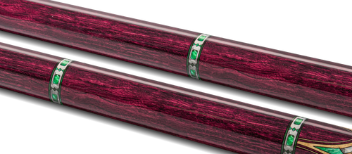EVO Royale Garnet Crest No Wrap Pool Cue 3