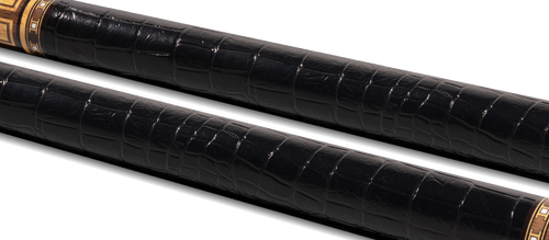 EVO Luna Golden Crest Leather Wrap Pool Cue 3