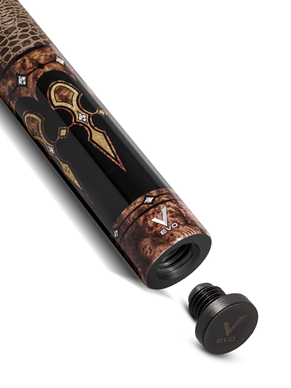 EVO Crown Monarch Blade Leather Wrap Pool Cue